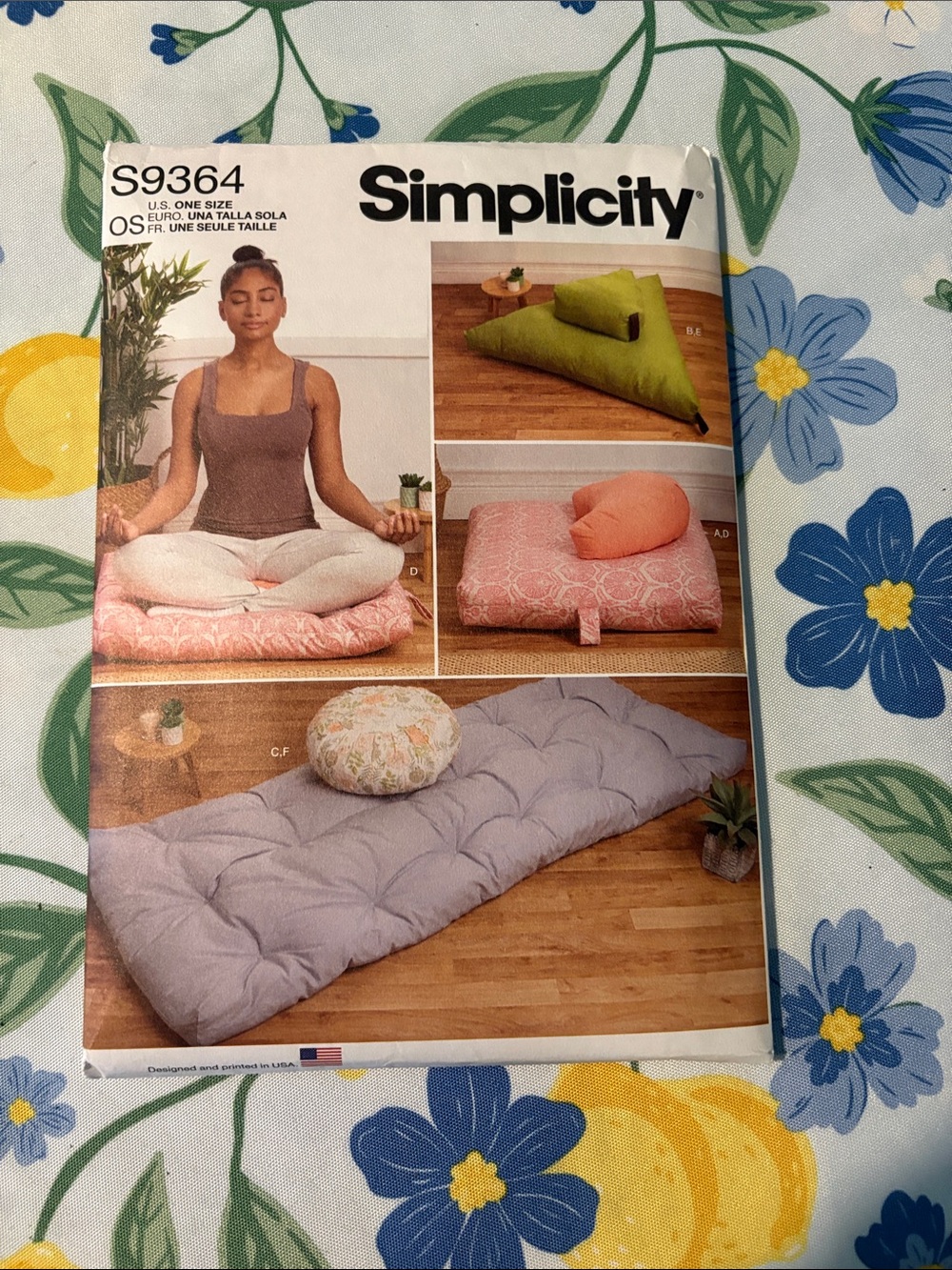Simplicity Quilted Floor Meditation Mattress S9364